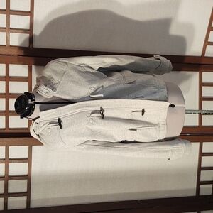 American Eagle Gray Eagle Fleece Jacket Sz L